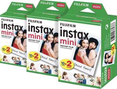 Fujifilm Instax Mini Film - Instant Fotopapier - Wit - 6 x 10 stuks