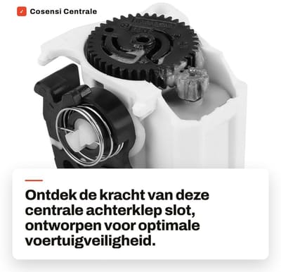 Dailygoods- Achterklepslot Centrale Vergrendeling - 1 Stuk - Kunststof/Metaal - Geschikt voor MK2/Twingo - Verbeterde Voertuigveiligheid - 100% Gloednieuw