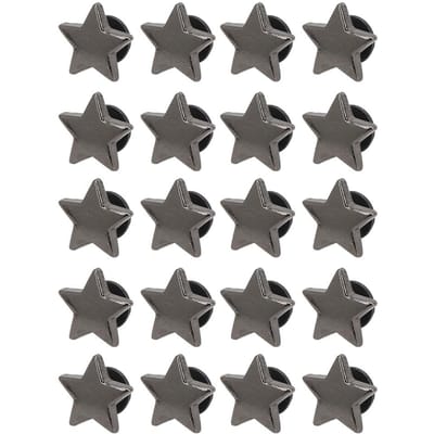 20 stuks Stervormige Klinknagel Stud Knop DIY Kleding Schoenen Decoratie Accessoires met Schroeven Gunmetal