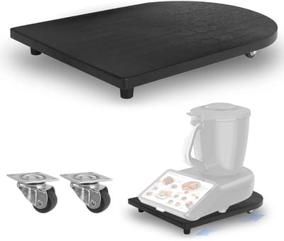 Dailygoods- Glijplank voor Thermomix TM7 - Hoogwaardige rolplank - 360° wielen - Antislip rubberen voetjes - Veilig en praktisch - Gemakkelijk te verplaatsen