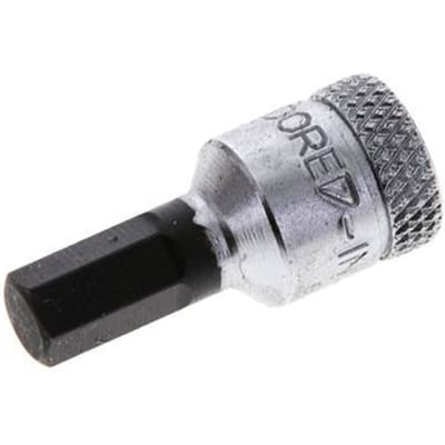 1/4" Gedore 28mm Dopsleutel- Schroevendraaier voor 6mm Binnenzeskant-Schroeven