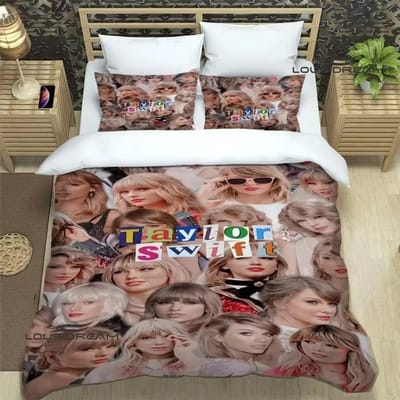 Zangeres T-Taylor-Swifts Beddengoed Sets Exquise Beddengoed Set Dekbedovertrek Dekbed Set Beddengoed Set Luxe Verjaardagscadeau 150*200cm 3pcs