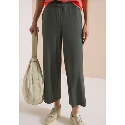 7/8 High Waist broek met wijde pijpen in Loose Fit