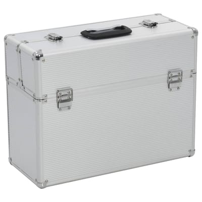 vidaXL - Gereedschapskoffer - 47x36x20 - cm - aluminium - zilverkleurig