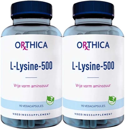 Orthica L-Lysine-500 - 2 x 90 capsules - Voordeelverpakking