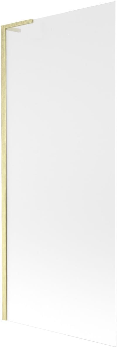 Mexen Next L badwand 1-delig 80 x 150 , matglas, geborsteld goud - 895-080-000-03-30-55