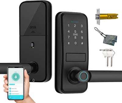 Slim Smart Lock met Vingerafdruk en Touchscreen Toetsenbord - Keyless Entry Deurslot voor Voordeur