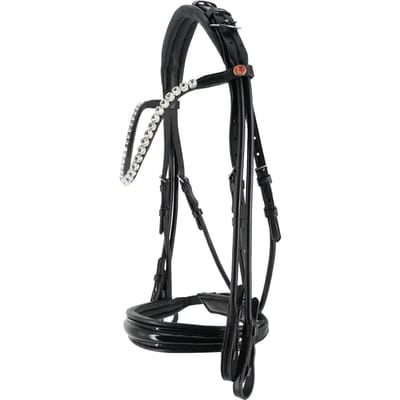 Dubbel hoofdstel Kieffer Faye with square chrome buckles