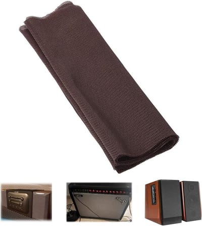 140cm x 50cm Speaker Grill Cloth - Stofdichte Speaker Mesh, Beschermende Grille Cover voor Stereo Audio Speakers in Zwart