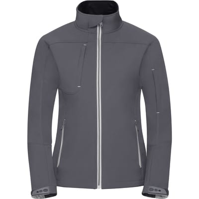 Russell Dames/Dames Bionic Zachte Shell Jas (IJzergrijs)