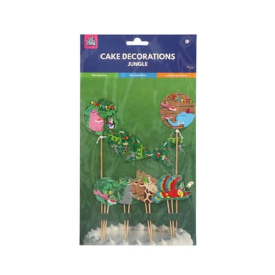 Paperdreams - Taartdecoratie set jungle - 9 stuks