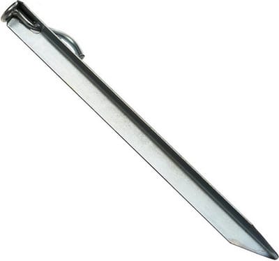 Tentharing stormband - 30x - gegalvaniseerd staal - 38 cm - haak - oog