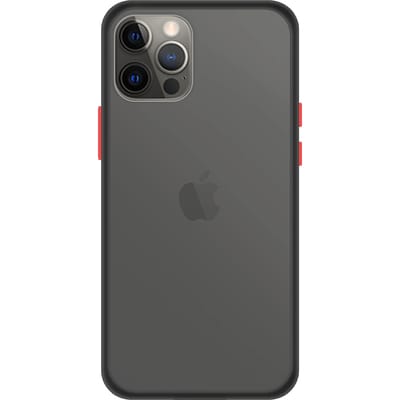 iPhone 12 Pro Back Cover - Zwart/Transparant