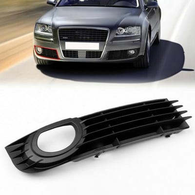 Voor A8 Quattro 06-08 4.2L 6.0L Rechtsvoor Onder Mistlamp Bumpergrille 4E0807682AD black
