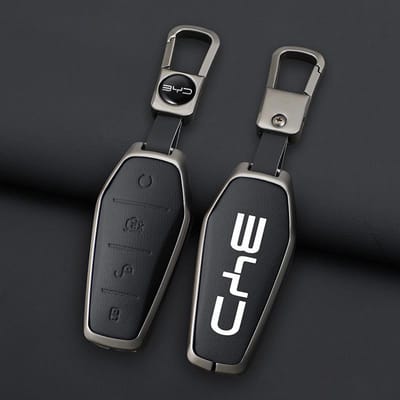 Coque de protection pour clé de voiture Pour Byd Song Plus Pro Atto 3 Han Ev Tang Ev600 Dm Qin Seal Dolphin Yuan Max Dmi Porte-clés Automatique Accessori black