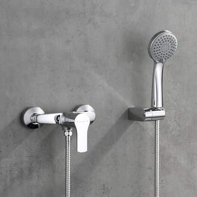 M12057 Douchekraan Set - Compleet Met Handdouche En Doucheslang In Chroom/Zilver
