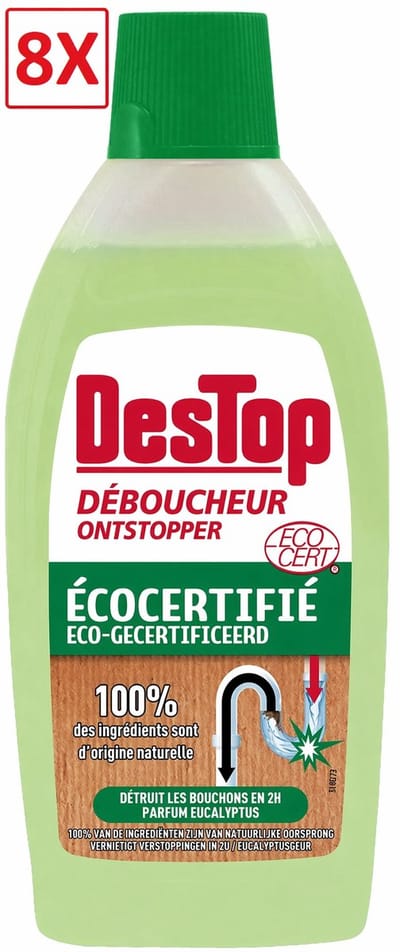 8 x Destop Biologische Onstopper - 500ml