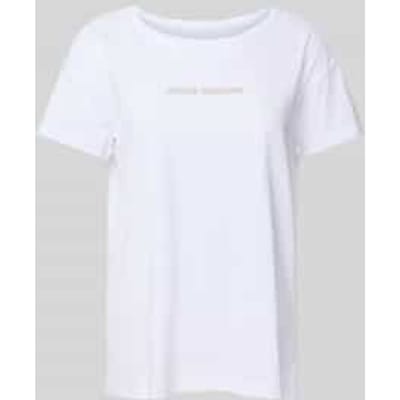 T-shirt met labeldetail