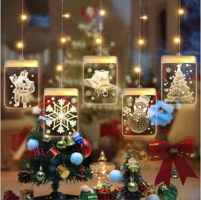 Kerstlampen Slinger Rechthoek (Warm Wit)