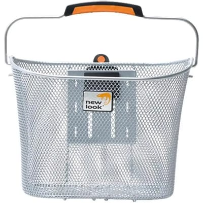 New Looxs Toscane SmartLock Afneembare Fietsmand Stuur - 19 liter - Staal - Zilver