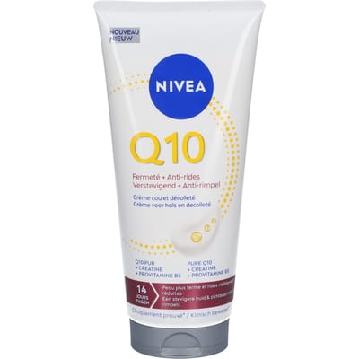 NIVEA Q10 verstevigende + anti-rimpel hals- en decolletécrème - lichaamscrème - creatine - anti-rimpelcrème - 200 ml