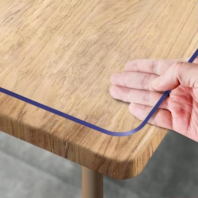 Tafelbeschermer Plastic - Bureau Onderlegger - Meubels Beschermen - 1.5mm Dik - 35x61cm - Transparant