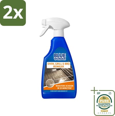Blue Wonder Oven & Grillreiniger 500 ml - Voordeelverpakking - 2 stuks - Vetverwijderaar - Schoonmaakmiddel