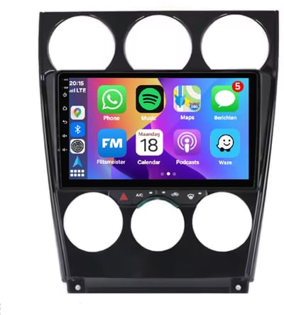 Autoradio 2/32 met Carplay en Android auto | Geschikt voor Mazda 6 2002-2009 | Radio scherm met Navigatie | 2002 2003 2004 2005 2006 2007 2008 2009