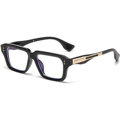 Nieuwe Mode Vierkante Zonnebril Retro Hoge Kwaliteit UV400 Bescherming Mannen Vrouwen Luxe Zwart Verloop Kleuren black