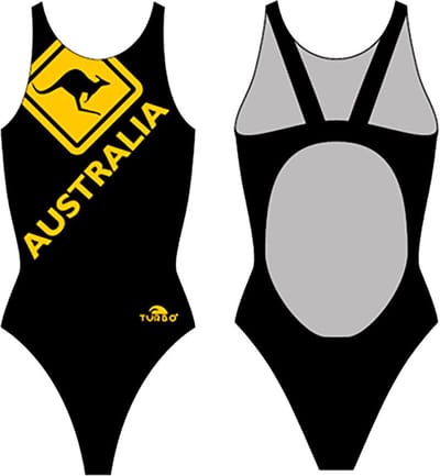 Turbo Australia Kangaroo Signal Pro Resist Zwemkleding Zwart M Vrouw