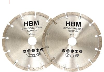 HBM Zaagbladen 150 mm voor Muurfrees 1700W H131674 - Beton, Cellenbeton, Baksteen, Steen