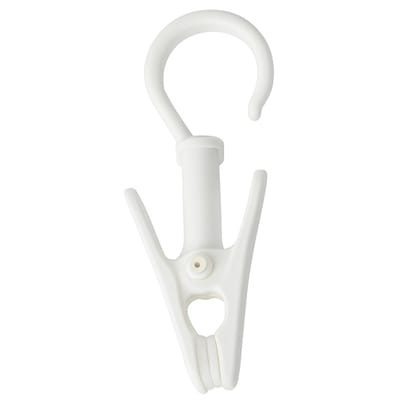 HEM Multifunctionele Haakclip – Camping Haak voor Buizen 19-22 mm – Handdoek, Jas & Verlichting – Wit