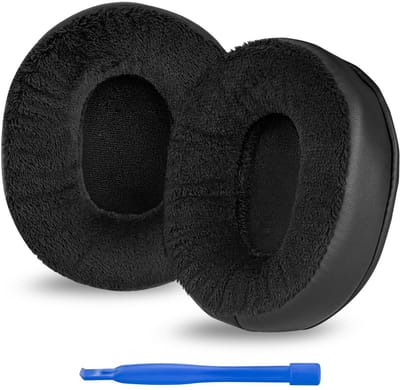 VT Goods - Vervangende oorkussens - Extra dik - Zwart - Hybride fluweel - Geschikt voor Sony WH-CH700N en WH-CH710N - Oorkussens voor hoofdtelefoon