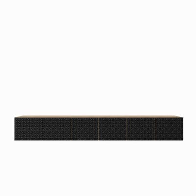 TV-kast Cali 300 (3x100) cm (artisan + zwart)