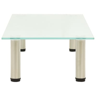 vidaXL - Tv-meubel - 80x35x17 - cm - gehard - glas - mat