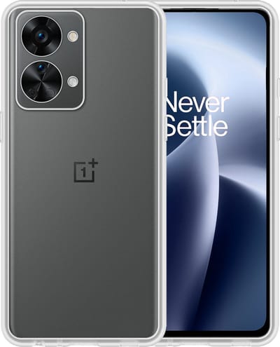 Hoesje - Geschikt voor OnePlus Nord 2T - Sterk & Shockproof - Siliconen Case - Hoes Cover - Telefoonhoes - Transparant