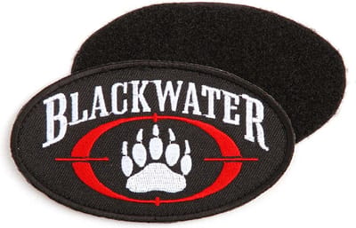 Embleem stof blackwater met klittenband