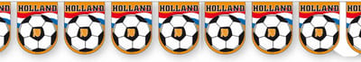 Folat - Vlaggenlijn - Voetbal - Oranje slingers - 10m - Oranje WK vlaggetjes