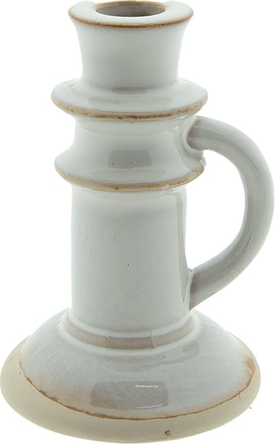 Clayre & Eef Kandelaar 14 cm Beige Porselein