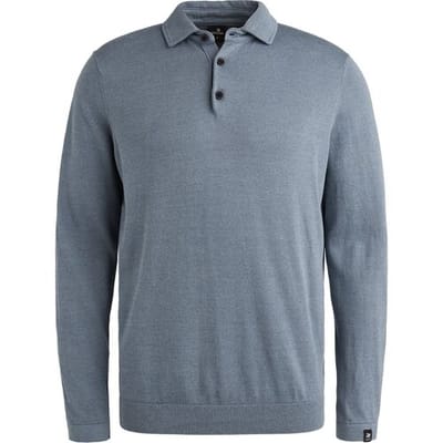 Polo Shirt Lange Mouw Vanguard Longsleeve Poloshirt Blauw