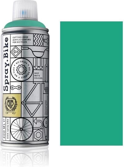 Spray.Bike Turquoise Fietsverf - Pop Collection 400ml Fiets Verf - Poedercoating voor fiets frames, ontworpen voor zowel amateur- als professioneel gebruik