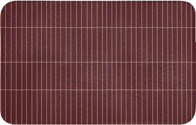 Badmat 80x50 cm - Antislip - Lijnen - Patroon - Bordeaux - Badmatten voor badkamer - Badkamermat - Douchemat - Badkamer mat