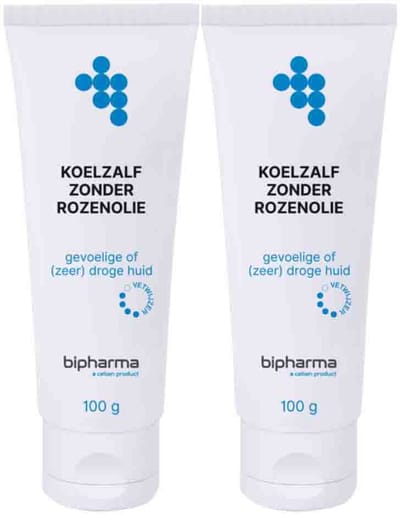 Bipharma Koelzalf Zonder Rozenolie Tube Los - 2 x 100 gr - Voordeelverpakking