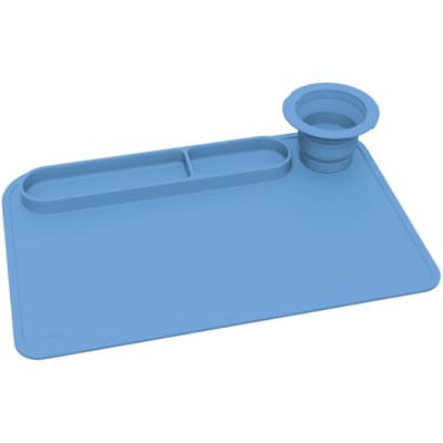 CRELANDO Schilderblad met kwastenhouder (Blauw)