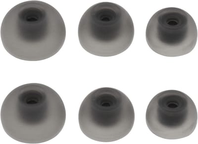 3 Pairs Silicone Vervangende Oordopjes voor Samsung Galaxy Buds 2 - M/L/S, Zwart, Comfortabel en Duurzaam