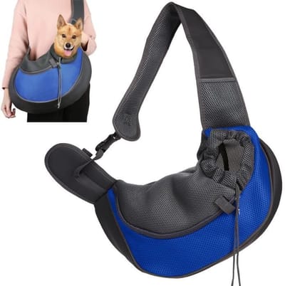 Draagtas voor huisdieren - Maat S - Blauw - Geschikt voor katten en honden - Maximaal draagvermogen 2,5 kg