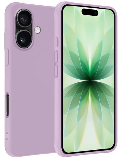Hoesje Geschikt voor Apple iPhone 17 - Sterk & Shockproof - Hoes Cover - Siliconen Case - Lila