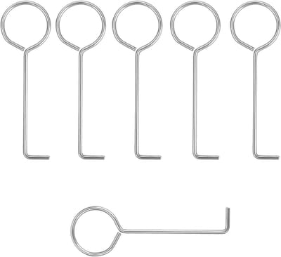 Duurzame 90mm Afvoerhaken van Carbonstaal voor het Verwijderen van Afvoerdeksels in Keuken en Badkamer - Set van 6 Stuks