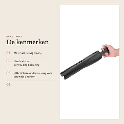Dailygoods- Schoenstretcher met Dik Handvat - Schoenoprekker - Uitbreidbare Schoenondersteuning - Geschikt voor Laarzen - Stevig Materiaal - Ventilatieopeningen - Schoenspanner