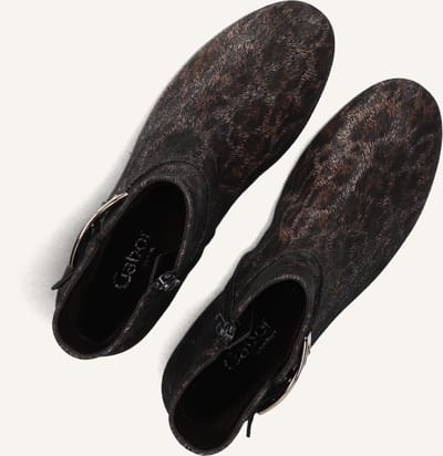 Gabor 714.1 Enkellaarsjes - Enkelboots met rits - Dames - Bruin - Maat 38,5